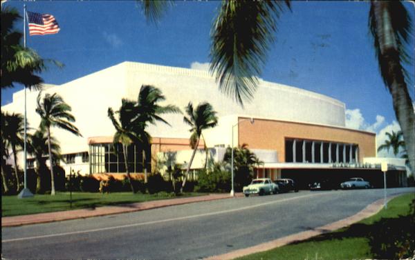 Miami Beach Auditorium And Convention Hall Florida