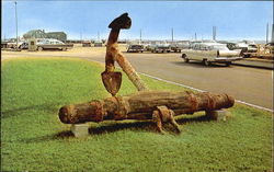 An Old Stock Anchor Used On Old Sailing Vessels Postcard