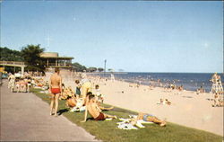 Bradford Beach On Lake Michigan Postcard