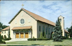 Sacred Heart Church Pittsfield, MA Postcard 