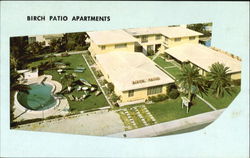 Birch Patio Apartments, 617 North Birch Rd Postcard