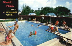 Wendell Phillips Motel, 6825 Central Ave Postcard