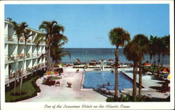 One Of The Luxurious Motels On The Atlantic Ocean Florida Postcard Postcard