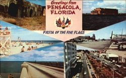 Greetings From Pensacola Florida Postcard Postcard