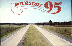 Interstate 95 Cars Postcard Postcard