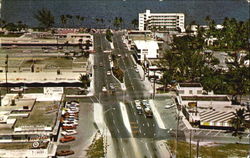 Arial View Of Popular Pompano Beach Postcard