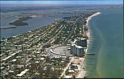 Air View Of Clearwater Beach Florida Postcard Postcard