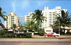 Sherry Frontenac And Martinique Hotels, On Collins Ave. Postcard