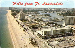 Hello From Ft. Lauderdale Postcard