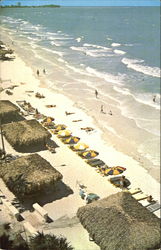 Azure Tides And Three Crowns Motels, Lido Beach Postcard