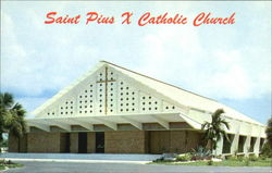 Saint Pius X Catholic Church Fort Lauderdale, FL Postcard Postcard
