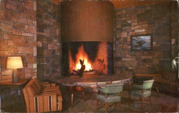 Fireplace Corner, Jackson Lake Lodge Wyoming