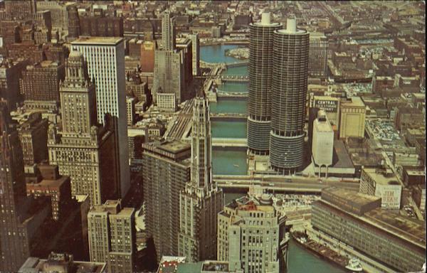 Aerial View Of Chicago Illinois