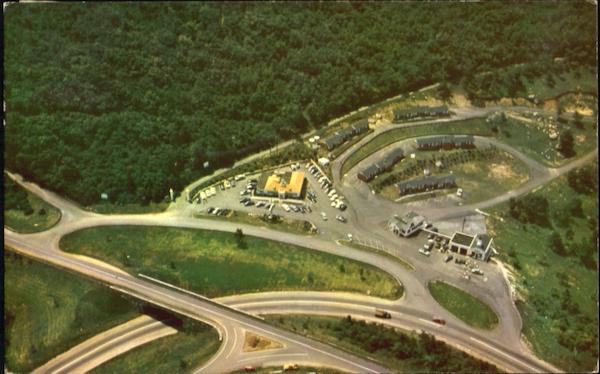 Aerial View Of Junction Of Skyline Drive, Blue Ridge Parkway and Route 250 Waynesboro Virginia