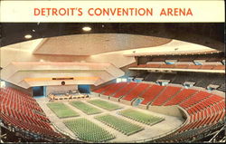 Detroit's Convention Arena Postcard