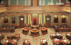 Senate-State Capitol Building Postcard