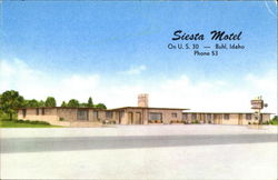 Siesta Motel, U. S. 30 Postcard
