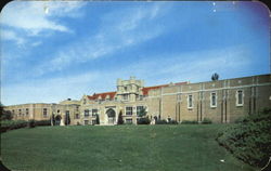 Dixon High School, Rock River Illinois Postcard Postcard