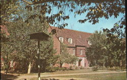 Apartment Building Grade School Boys Postcard