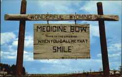 Medicine Bow Wyoming Postcard Postcard