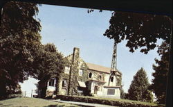 Roanoke Public Library, Elmwood Park Postcard