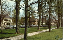 The Green At Woodstock Vermont Postcard Postcard