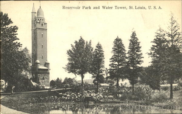 Reservoir Park And Water Tower St. Louis Missouri