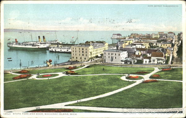 State Park And Dock Mackinac Island Michigan