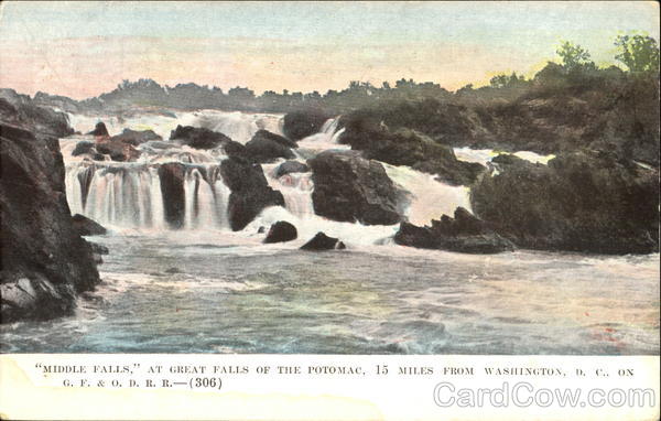 Middle Falls At Great Falls Of The Potomac Washington District of Columbia
