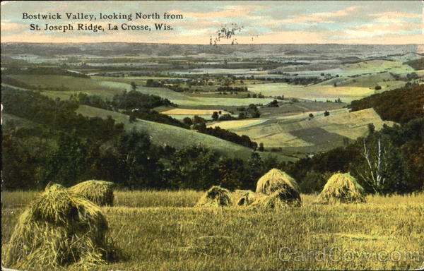 Bostwick Valley Looking North From St. Joseph Ridge La Crosse Wisconsin