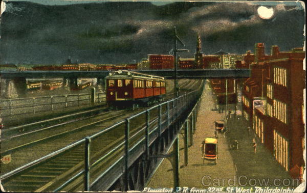 Elevated R. R. From 32Nd St West Philadelphia Pennsylvania