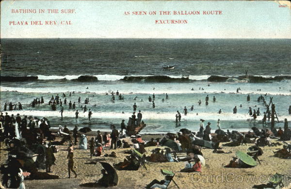 Bathing In The Surf, Oscar Newman Los Angeles California