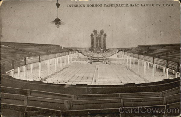 Interior Mormon Tabernacle Salt Lake City Utah