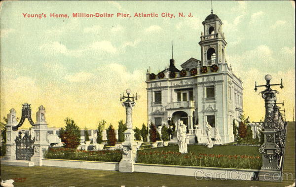 Young's Home, Million-Dollar Pier Atlantic City New Jersey