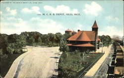 M. C. R. R. Depot Postcard
