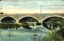 Concord River Bridge Postcard