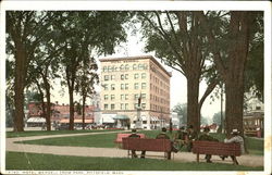 Hotel Wendell From Park Pittsfield, MA Postcard Postcard