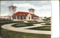 Shelter House And Gardens, Swope Park Postcard