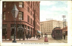 Brown And Savoy Hotels Denver, CO Postcard Postcard