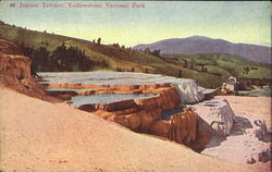 Jupiter Terrace, Yellowstone National Park Postcard