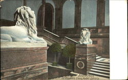 St. Gauden's Lions Public Library Postcard