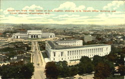 Bird's-Eye View From Dome Of U.S. Capitol Postcard