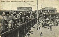 Watching Bathers, 4th Ave, Bathing Grounds Postcard