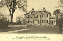 Craigie House Postcard