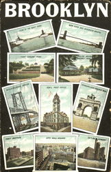 Brooklyn View Of The Navy Yard Postcard