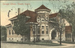 Carnegie Library Chanute, KS Postcard Postcard