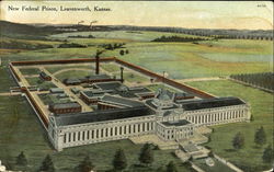 New Federal Prison Leavenworth, KS Postcard Postcard