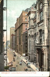 Jackson Boulevard From Board Of Trade Chicago, IL Postcard Postcard