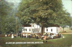 The Grove And Auditorium, Rock Spring Park Chester, WV Postcard Postcard