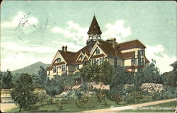 Pamona College, Sumner Hall Postcard